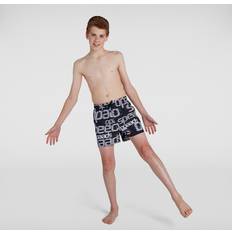 S Badehosen Speedo Jungen 13" Badeshorts mit Print in Schwarz