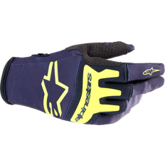 Alpinestars Techstar MX Gloves - Night Navy/Yellow Fluo