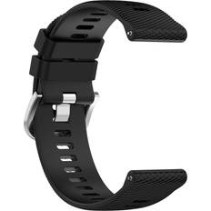 INF Kellon Hihna Silikonia Garmin Forerunner 265 265 Music 255 255 Music Venu 2 Vivoactive 4 Musta 22 mm