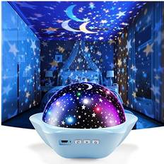 One Fire Kids Projector, 360Rotating + 6 Films Star Baby Night Light