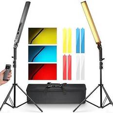 Lighting & Studio Equipment Neewer bh20b 2 pack upgraded led video light stick 200cm lightstand uk