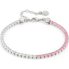 Nomination Armband Nomination Chic Silver Pink White Crystal Joyful Bracelet 16cm 16cm