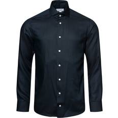 Merino Wool Shirts Eton Contemporary Fit Blue Merino Shirt Mand Langærmede Skjorter Merino hos Magasin Blå