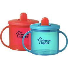 Tommee Tippee Spillfria muggar Tommee Tippee Free Flow First Cup,Red & Turquoise,190ml