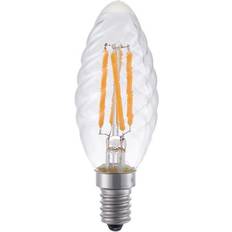 E14 Twisted Candle Klar 250lm 2200K CRI 95 Dæmpbar