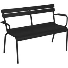 Aluminium Havebænke Fermob Luxembourg 2-Seater Garden Bench - Liquorice - Havebænke - Frédéric Sofia Havebænk