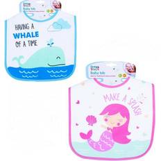 First Steps Feeding Baby Bibs Mermaid Design Waterproof 100% Cotton