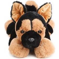 Fao Schwarz Toy Plush Lying German Shepherd 15"