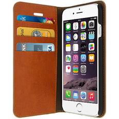 Apple iPhone 6/6S Fundas de cartera Avizar Funda Iphone 6 6s De Cuero Billetera Función Soporte Marrón