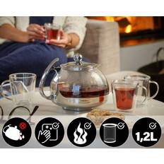Deuba Avec Infuseur Amovible 1.2 L Théière 1L