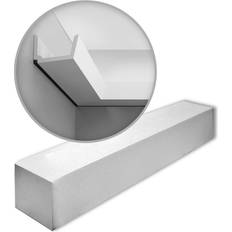 Moulures de Plafond Orac Decor Corniche Plafond Pour Éclairage Indirect C357 7,5 x 11 x 200 cm