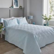 Textiles Dunelm Cavali 230cm Duck Egg Bedspread Blue