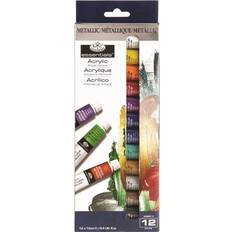 12.0 ml Acrylfarben Royal & Langnickel acrylic paint metallic colours set 12 x 12ml