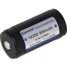 Keeppower Keeppower 18350 3,6 volt Li-Ion batteri 900 mAh med sikkerhedskredsløb