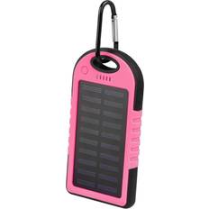 Powerbank m/Solceller 5000mAh USB-A/MicroUSB