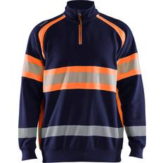 ID-kortlomme Arbejdsjakker Blåkläder 3553 High vis Sweatshirt High vis Sweatshirt Marineblå/High Vis Orange