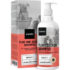 Flåt- og loppeshampoo til hund kat, 500ml naturligt kat
