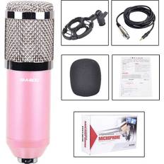 Microphones Greenzech Pink Professional Condenser Microphone Studio Broadcasting Singing Audio Recording Mic