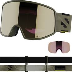 Salomon Skidglasögon Salomon Sentry Pro Olive Night Goggle sigma black gold