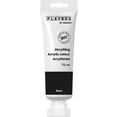 PlayBox Färger PlayBox Akrylfärg Svart 75 ml
