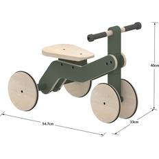 Trælegetøj Løbecykler FLEXA Play Løbecykel 54 cm, Dusty Green