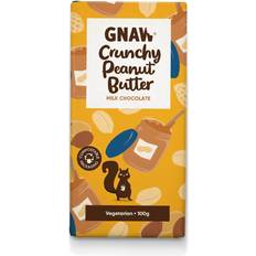 Chocolate Sweet & Savoury Spreads Gnaw Crunchy Peanut Butter Milk Chocolate 100g