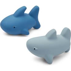 Bois Jouets de bain Liewood Set de 2 jouets de bain Ned Shark & Riverside mix