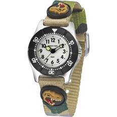 Kinder - Textil Armbanduhren Jacques Farel kinder-armbanduhr analog quarz jungen textilband kwd 4111 t-rex