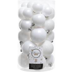 Wit Kerstboomversieringen Decoris Kerstballen Set of 30 Wit 4-5-6 cm