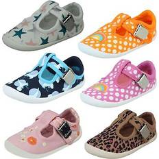 Fabric Low Top Shoes Children's Shoes Clarks Unisex childrens t-bar casual shoe "roamer sun"