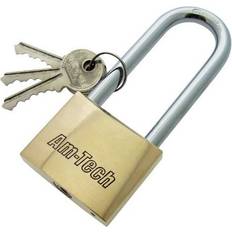 Brass Locks AmTech 50mm Long Shackle Padlock