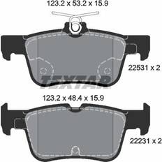 Pièces de Vélo Textar Bremsbelagsatz Scheibenbremse 2253101