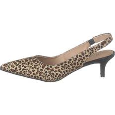 À lacets Sandales à talons Shoe Biz Hekla Leopardo Female Beige/Marrón