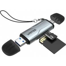 Lettori di Schede di Memoria Unitek Czytnik Kart SD MicroSD USB-A 5 Gbps USB-C