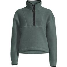 Dame - Fitness - Grøn Sweatere Casall Women's Pile Half Zip, S, Dusky Teal