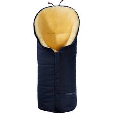 Kinderwagenzubehör Hofbrucker Fußsack Lammfell "Eskimo" navy blue Maße