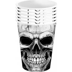 Vasos de Papel Horror-Shop Gruselige Totenkopf Pappbecher 6 St. kaufen