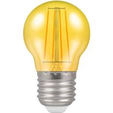 Light Bulbs Crompton LED Filament Harlequin Round ES E27 4W Yellow