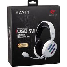 Høretelefoner Havit gamingowe H2038U RGB białe
