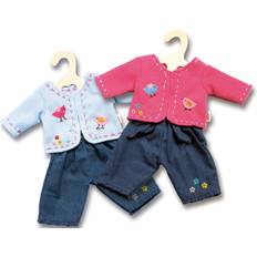 Heless Puppen-Jacke mit Jeans, 1 Set, sortierte Ware, Gr. 28-35 cm