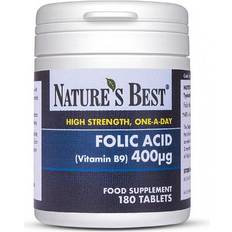 Nature's Best Folic Acid 400µG Vitamin B9, High Potency Formula