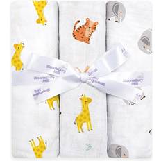 GOTS (Global Organic Textile Standard) Baby Blankets Bloomsbury Jungle Cubs Organic Muslin Swaddles Blanket 3-pack