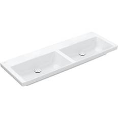 Waschbecken & Handwaschbecken Villeroy & Boch Spülbecken, V&B Schrank-Doppelwaschtisch SUBWAY 3.0 we