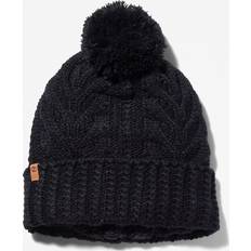 Timberland Woman Accessories Timberland Cable Premium Pom Beanie - Black