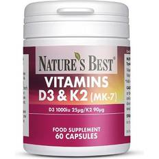 Nature's Best Vitamins D3 1000Iu & K2 90µG, High Strength Formula 60 pcs