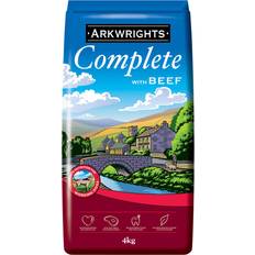 Arkwrights complete dry dog food 4kg with beef active sporting working dogs