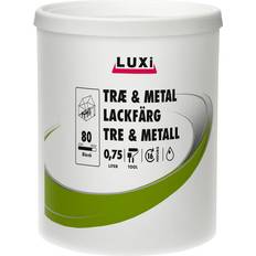 Luxi Målarfärg Luxi Lackfärg V-80 Luxi Träfärg, Metallfärg Vit 0.75L
