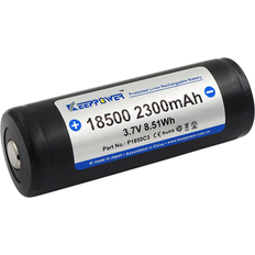 Keeppower Keeppower 18500 P1850C3 Li Ion batteri 3,6V 2300mAh Top med knap