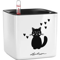 Lechuza Pannen Lechuza Plantenbak CUBE Glossy CAT 14 All-in-One Hoogglans Wit