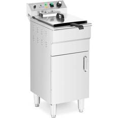 Friteuses Royal Catering Friteuse Électrique 13 l 5 000 W Robinet De Vidange Zone Froide